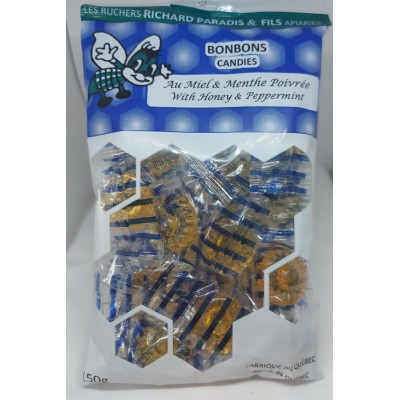 Candies with Honey & Pepermint 150g