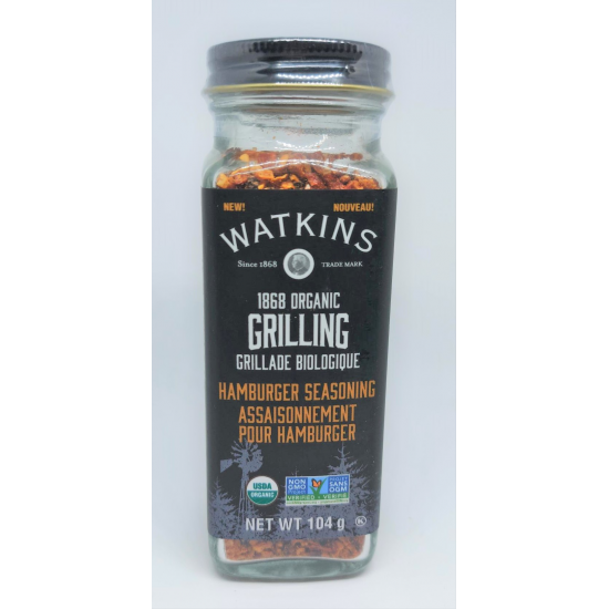 Watkins Organic Grilling Hamburger Seasoning 104g