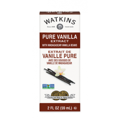 Extrait de Vanille Pure Bourbon de Madagascar Watkins - Certifée Biologique USDA 59ml/2oz